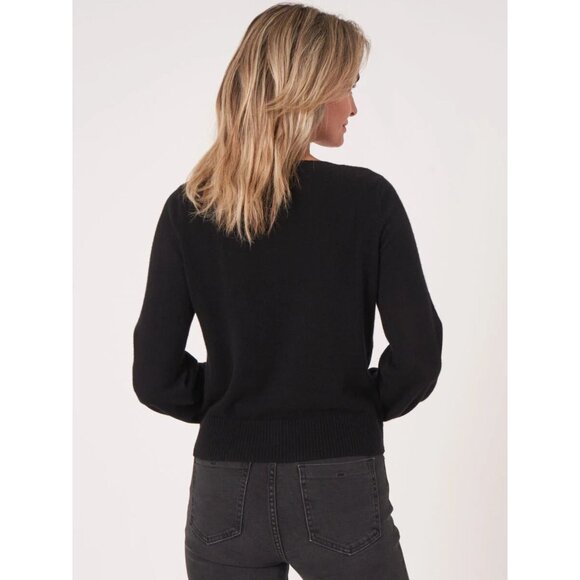 Repeat Cashmere Sweater with Twisted Hem Size Small organic pink 45739 - Picture 8 of 10